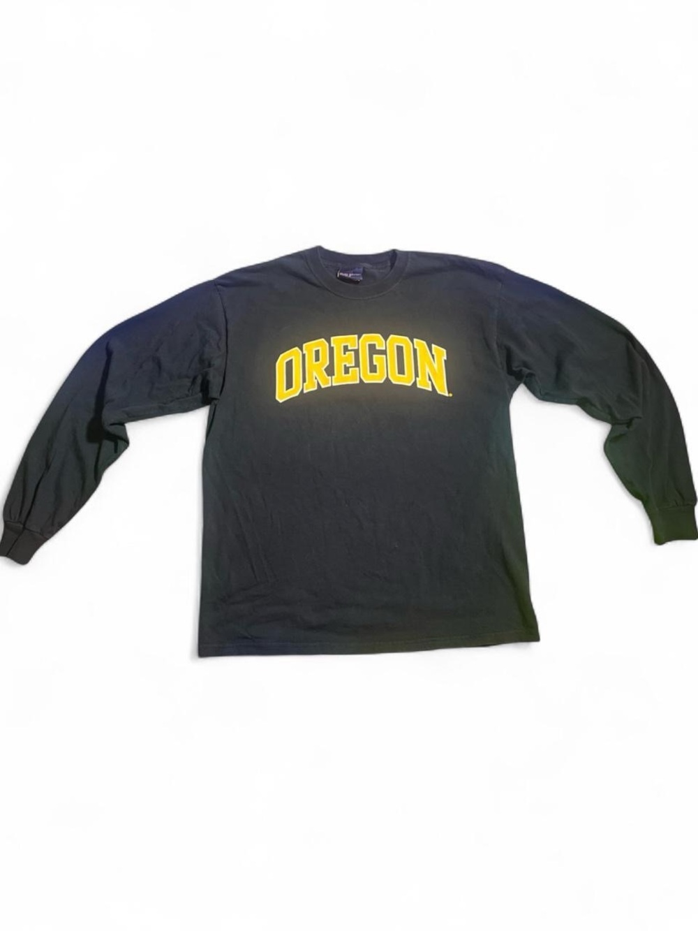 Oregon Crewneck Long Sleeve Navy Yellow Preppy 90’s College